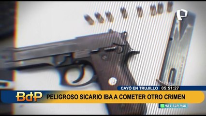 Trujillo: capturan a peligroso sicario cuando iba a cometer un nuevo crimen