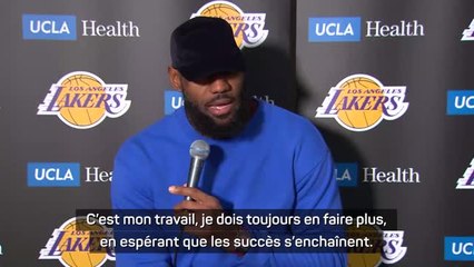 Lakers - James : "Ne jamais perdre cet esprit de compétiteur"