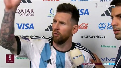 Messi se cruzó con Weghorst después del partido frente a Países Bajos