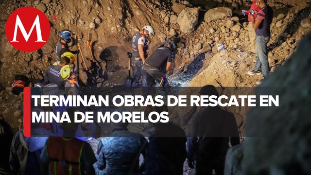 Rescatan cuerpos de dos mineros sepultados por derrumbe en Morelos