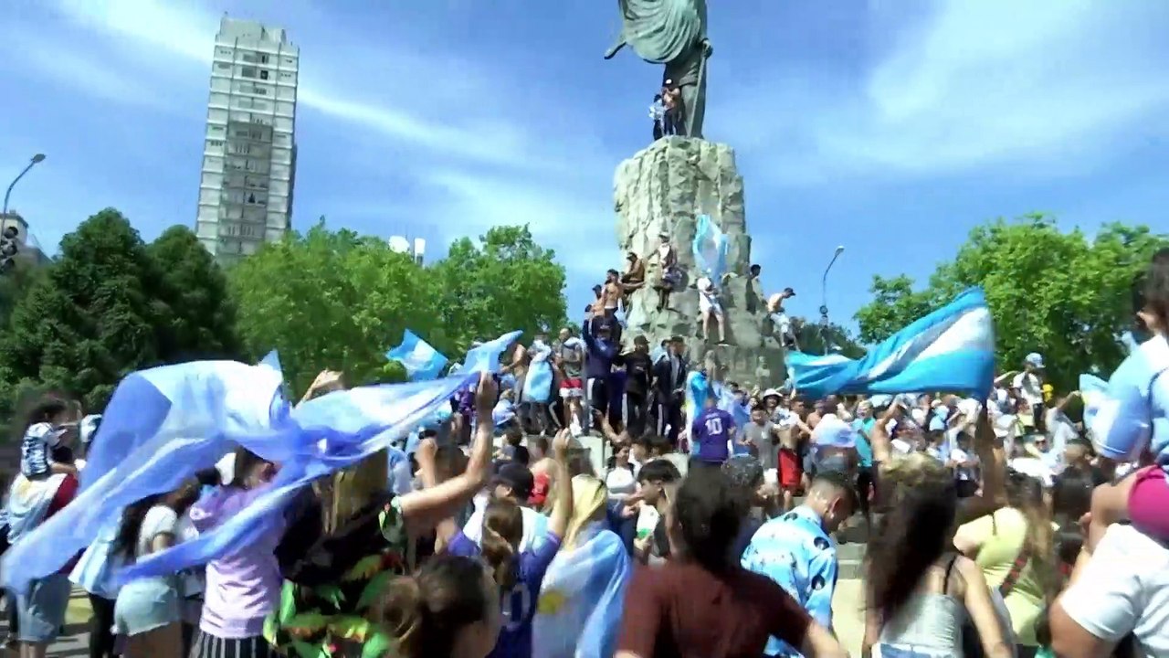 FESTEJOS ARGENTINA CAMPEÓN DEL MUNDO