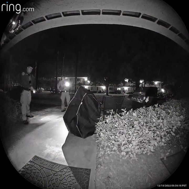 Homeless Man Takes Shelter Under Grill Cover Before Being Arrested