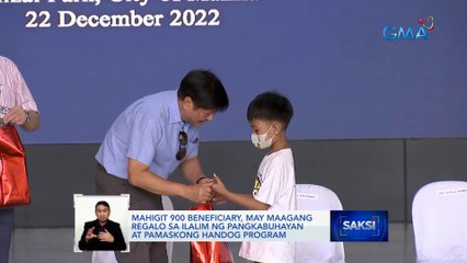 Mahigit 900 beneficiary, may maagang regalo sa ilalim ng pangkabuhayan at Pamaskong handog program | Saksi