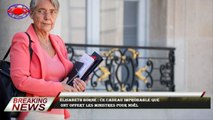 Élisabeth Borne : ce cadeau improbable que  ont offert les ministres pour Noël