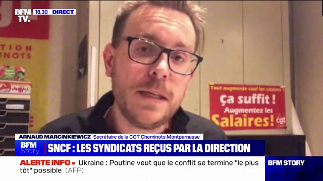 Les syndicats reçus par la direction de la SNCF: Enfin selon ce syndicaliste de la CGT-Cheminots