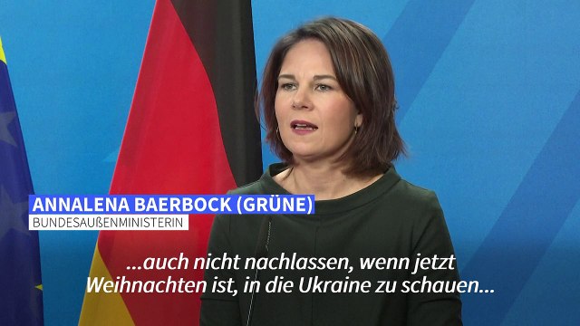 Baerbock: Ukraine weiter „ohne Wenn und Aber“ unterstützen