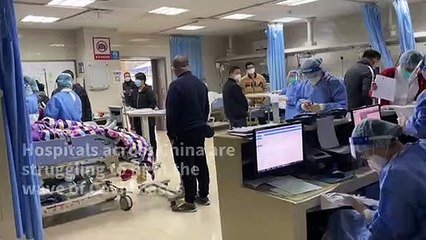 Covid patients in Chongqing hospital’s emergency ward as cases soar
