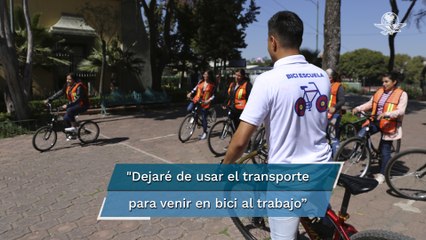 Biciescuela, para vencer el miedo de rodar en la CDMX