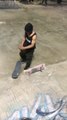 Boy Throws His Skateboard For Guy After His Skateboard Breaks While Performing Stunt
