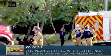 teleSUR Noticias 15:30 22-12: Colombia trabaja para extinguir incendio en Barranquilla