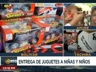 Más de 2 mil juguetes son distribuidos para niñas y niños en el estado Bolívar