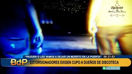 Extorsionan a dueños de discoteca: les exigen S/500 semanales o atentarán contra sus vidas