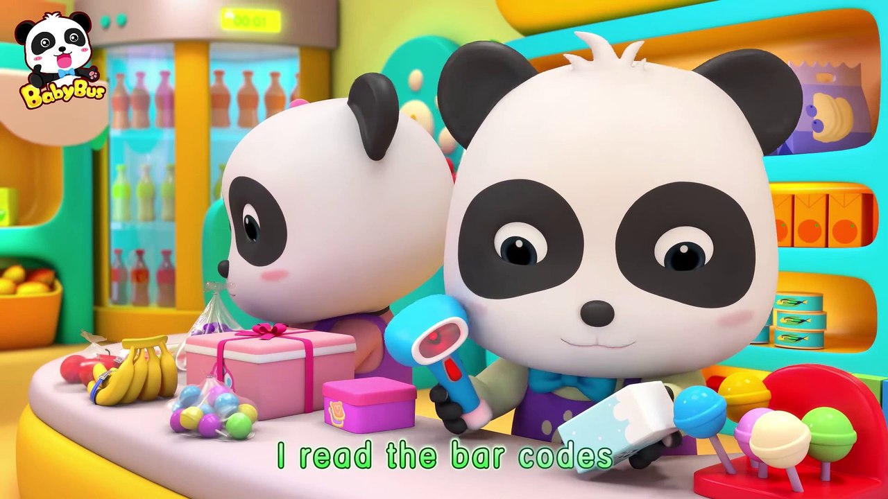Baby Panda Gas Station Attendants | Little Bus...