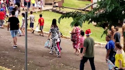 Felicidade! Tarde de natal alegra crianças no 6º BPM