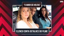 CLEO, JULIANA, IGOR  E O DIRETOR MARCOS  CONTAM DETALHES DO FILME “O AMOR DÁ VOLTAS”