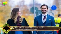 Sofia de Suède, dentelle et transparence pour Noël  son mari Carl Philip totalement séduit