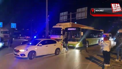 Kocaeli TEM'de durdurulan tırın dorsesinden kaçak göçmenler çıktı