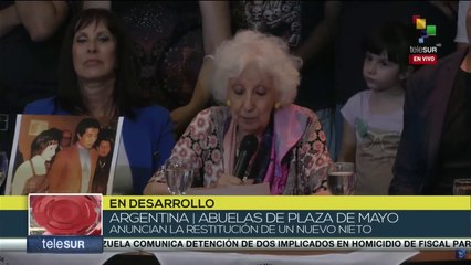 Argentina: Abuelas de Plaza de Mayo anuncian la restitución del nieto número 131