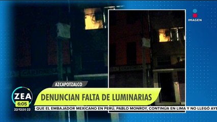 Denuncian falta de alumbrado en unidad habitacional de Azcapotzalco