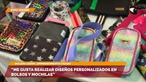 “Me gusta realizar diseños personalizados en bolsos y mochilas”