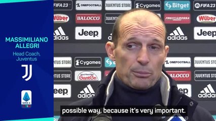 Download Video: Allegri targeting Europa and Coppa Italia final for Juventus