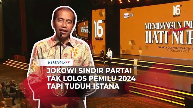 Jokowi Sindir Parpol Tak Lolos Pemilu 2024 tapi Tuduh Istana Intervensi