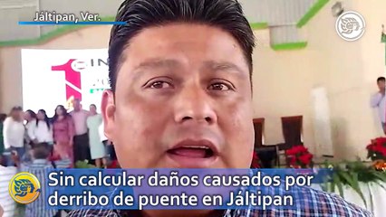 Sin calcular daños causados por derribo de puente en Jáltipan