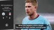 Guardiola delighted with 'grumpy' De Bruyne as City beat Liverpool