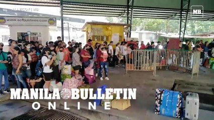 Passengers flock to Davao City Transport Terminal for the holiday