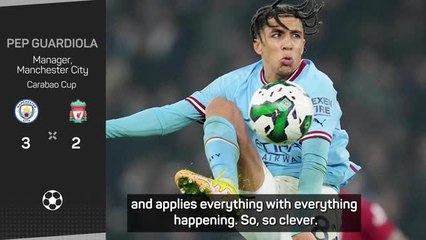 Rico Lewis 'announced himself' in City win over Liverpool - Guardiola