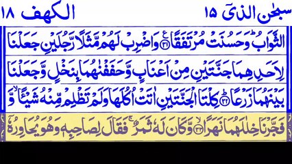 Surah Al Kahf / Friday with Arabic  translation only Quran_HD