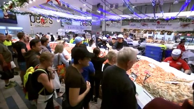 Sydney fish market kicked off its annual 36-hour seafood marathon