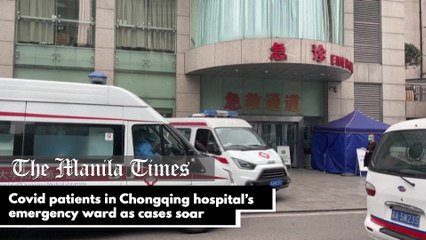 Covid patients in Chongqing hospital’s emergency ward as cases soar