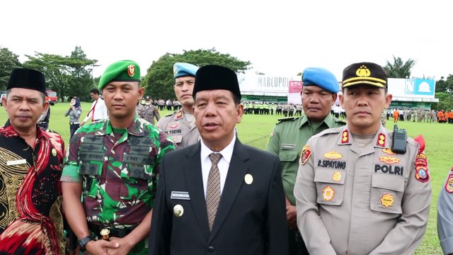 Polres Simalungun Gelar Apel Gelar Pasukan Operasi Lilin Toba 2022 Di Lapangan Koramil Type-A