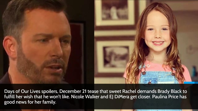 Days of Our Lives Spoilers_ Little Rachel Wish Pushes Brady & Kristen Together