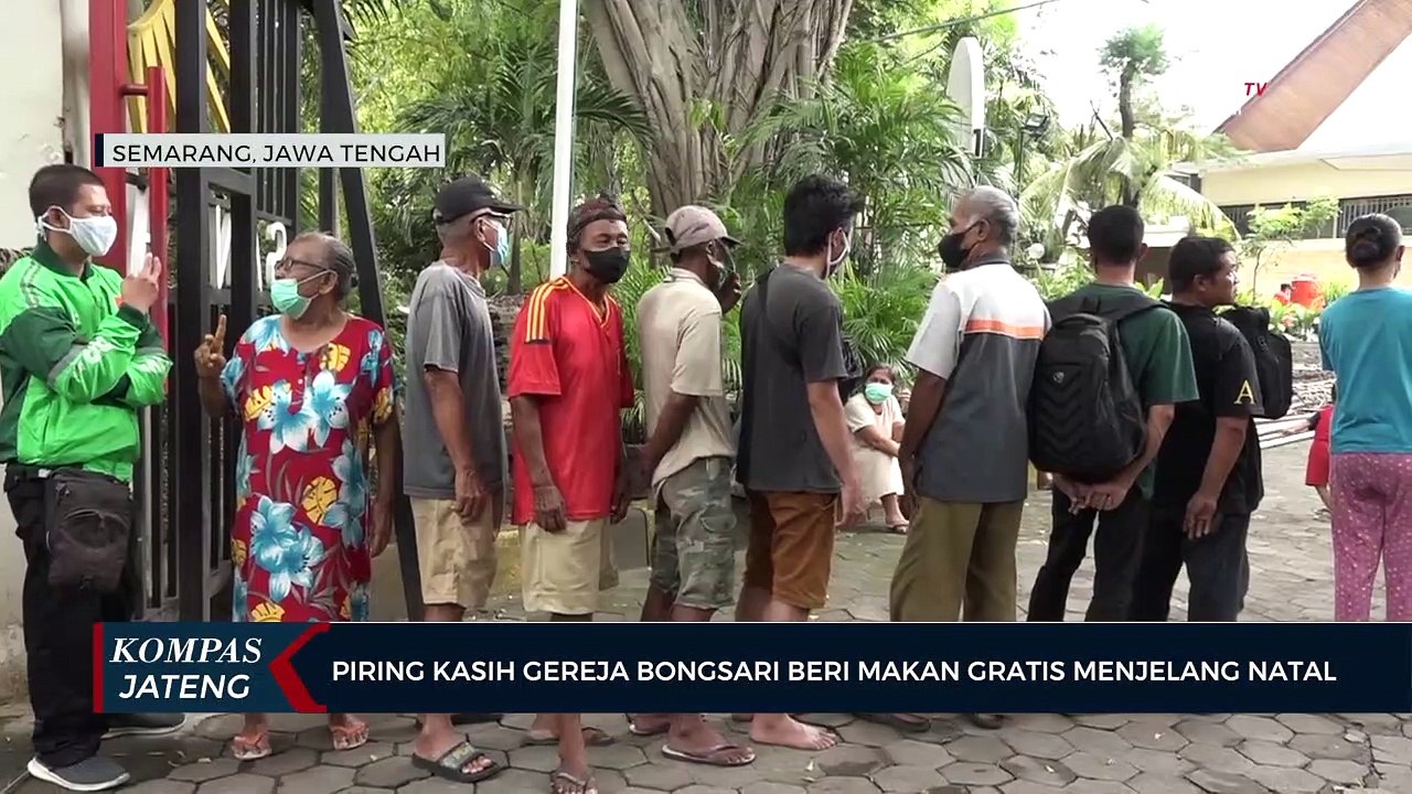 Piring Kasih Gereja Bongsari Semarang, Beri Makan Gratis Menjelang Natal