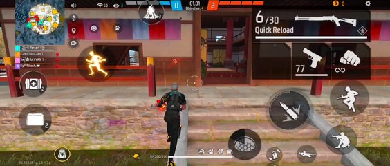 Freefire 1vs3 fail  || Garena freefire