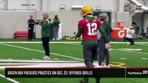 Green Bay Packers Practice on Dec. 22: Offense Drills