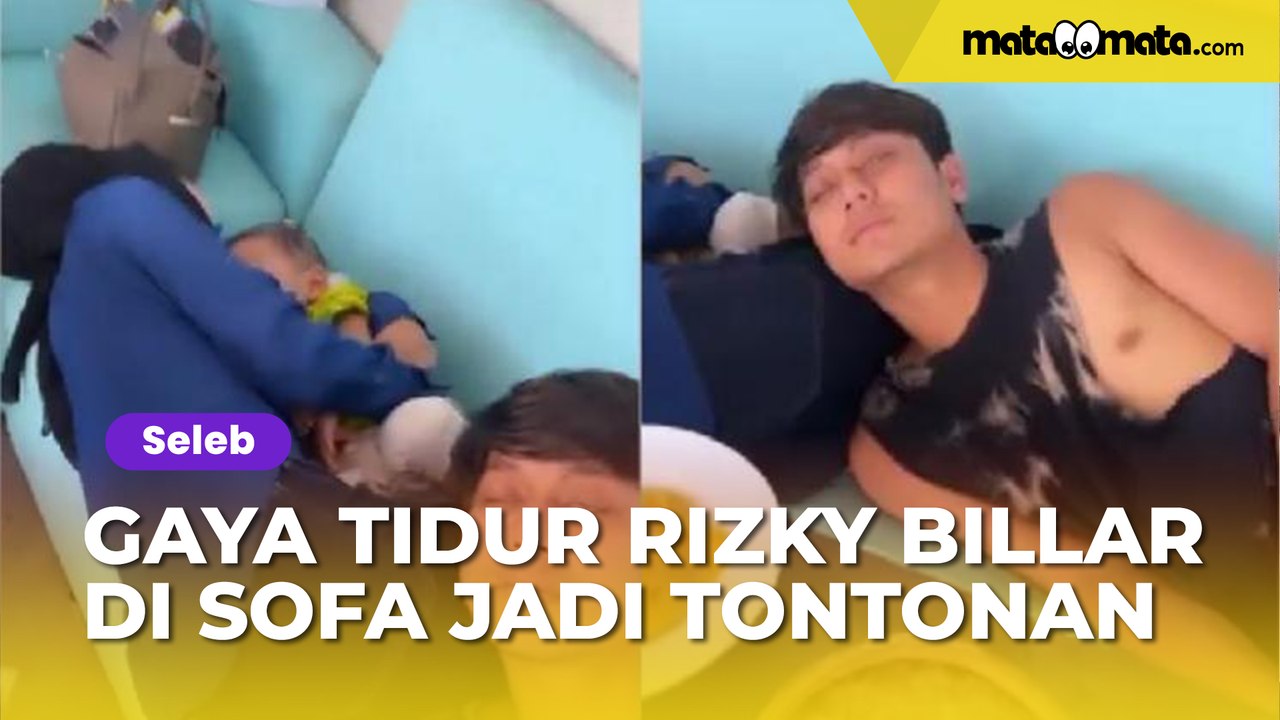 Gelendotan di Bokong Lesti Kejora, Gaya Tidur Rizky Billar di Sofa Jadi Tontonan