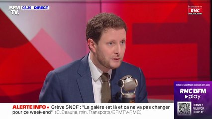 Clément Beaune: "Il y a des difficultés objectives" dans le métier de chef de bord