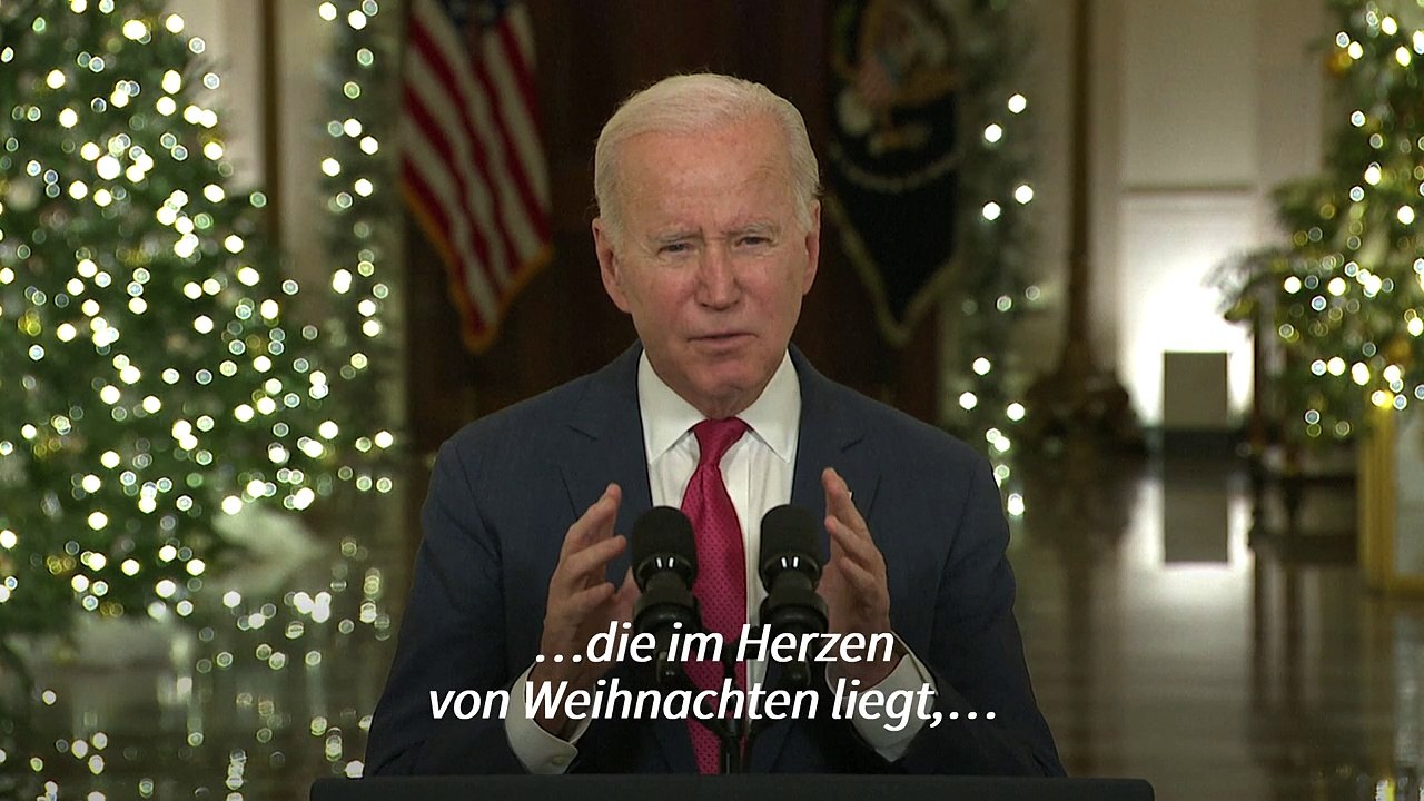 Biden: Zu Weihnachten die Spaltung der USA überwinden