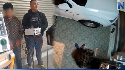 รวบทันควัน! "ลูกคนมีตังค์" เมายางัดตู้เอทีเอ็ม อ้างหาเงินใช้หนี้