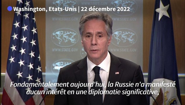 Ukraine: la Russie n'a manifesté aucune volonté significative de mettre fin à la guerre (Blinken)