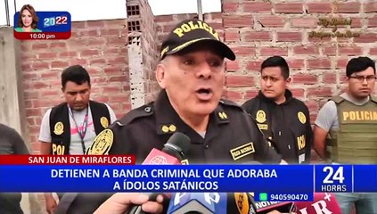 SJM: capturan a banda criminal que adoraba a ídolos satánicos
