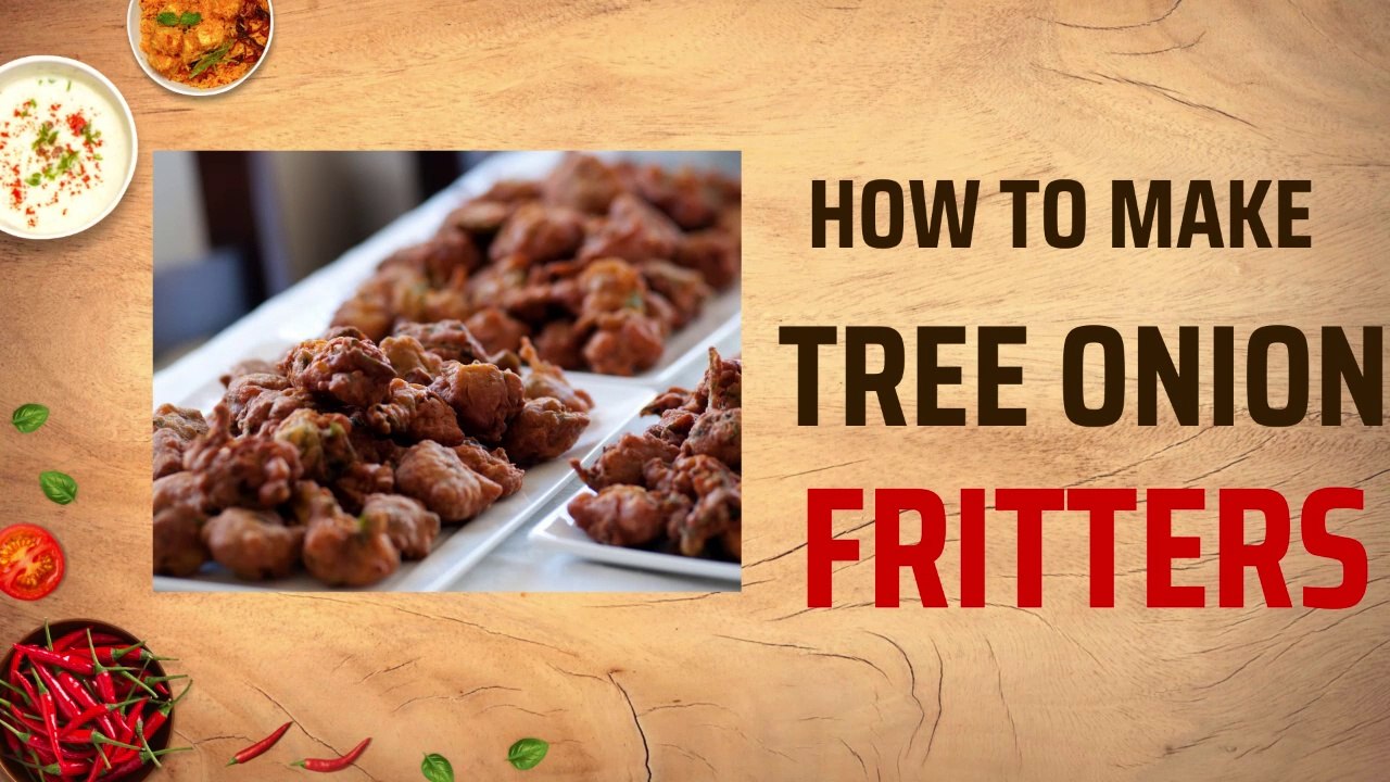 Tree onion fritters