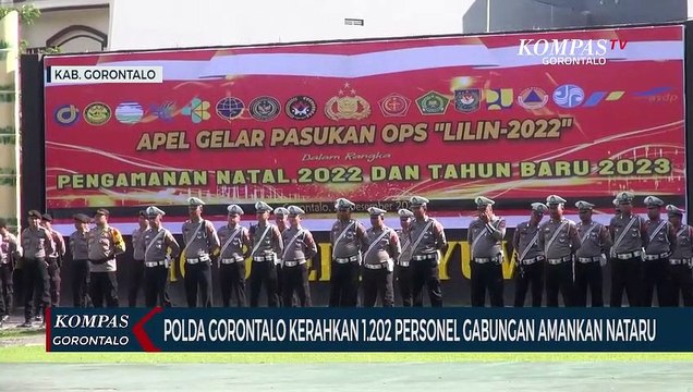 Polda Gorontalo Kerahkan 1.202 Personel Gabungan Amankan Nataru