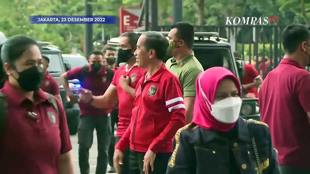 Timnas Day! Jokowi Nonton Langsung Indonesia Vs Kamboja Piala AFF di GBK