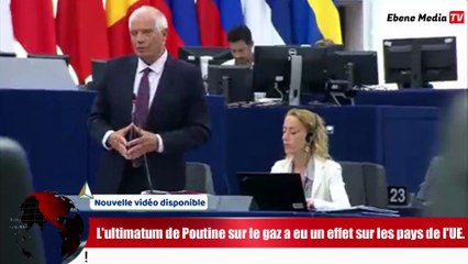ultimatum de Poutine oblige l'UE à revoir le plafond du prix du gaz.