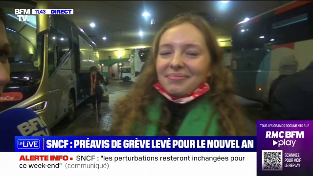Ravie , contente : les voyageurs soulagés après la levée du préavis de grève à la SNCF pour le Nouvel an