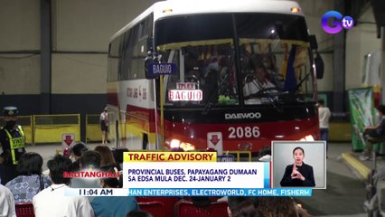 Provincial buses, papayagang dumaan sa EDSA mula Dec. 24 - January 2 | BT